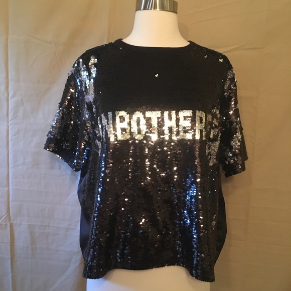 Serena Unbothered Reversible Sequin Tee Size XL - Picture 5 of 8